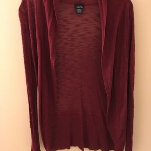 Burgundy cardigan
